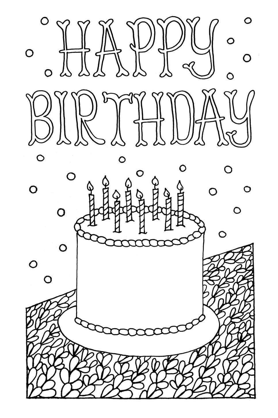 Free Downloadable Adult Coloring Greeting Cards DIY