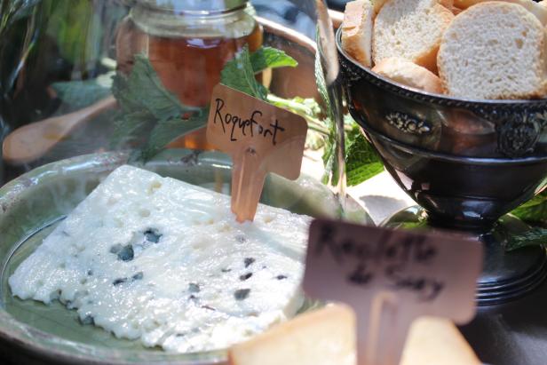 Roquefort on Cheese Tray blue cheese