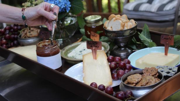 Cheese Tray Selections cheese tray with accompaniments