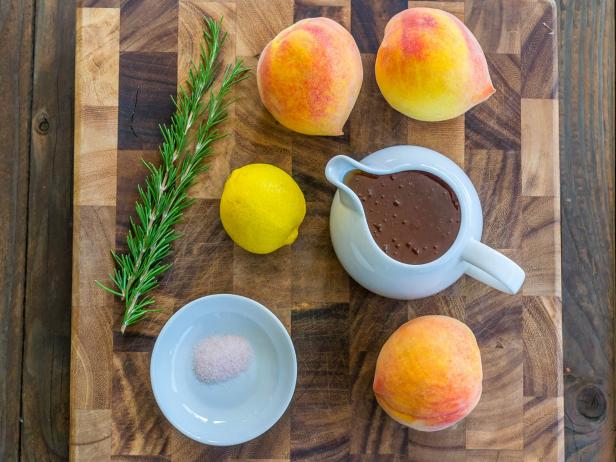 Ingredients for Peach Rosemary Glaze Ingredients for Peach Rosemary Glaze
