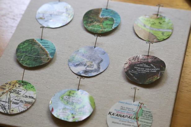 Mount the Circles on the Shadowbox Backing. Mount the Circles on the Shadowbox Backing.