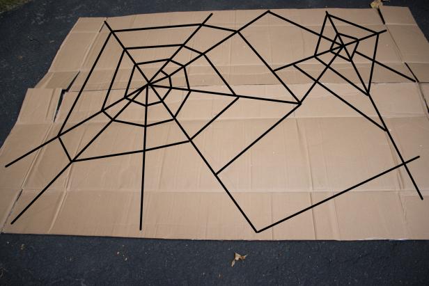 Make a Giant Window Spider Web Make a Giant Window Spider Web