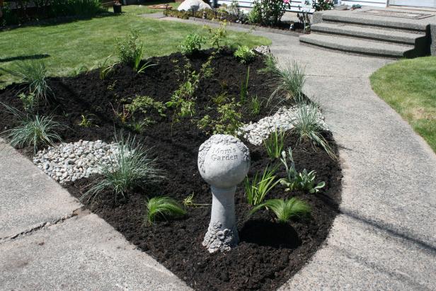 Newly Planted Rain Garden Newly Planted Rain Garden