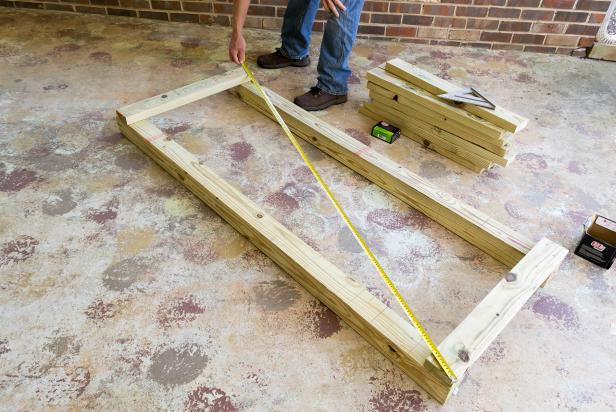 measuring a wood rectangular frame