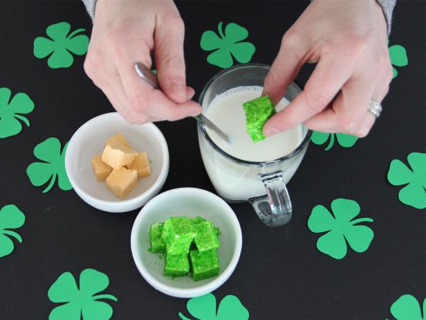 Top with Marshmallows St. Patrick's Day hot chocolate