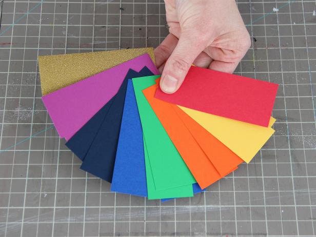 strips of color paper