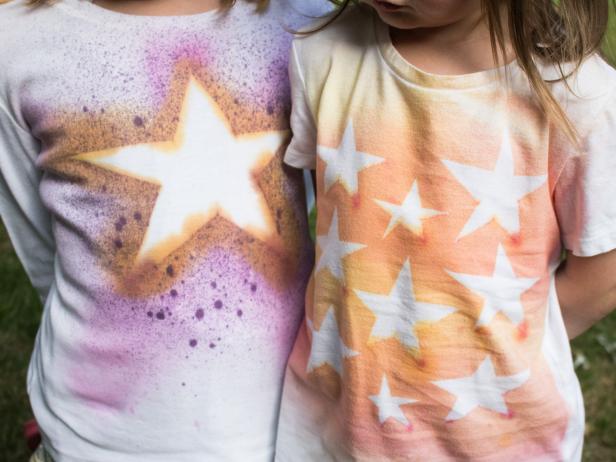 Summer dyed shirts for a fun kid activity. Summer dyed shirts for a fun kid activity.