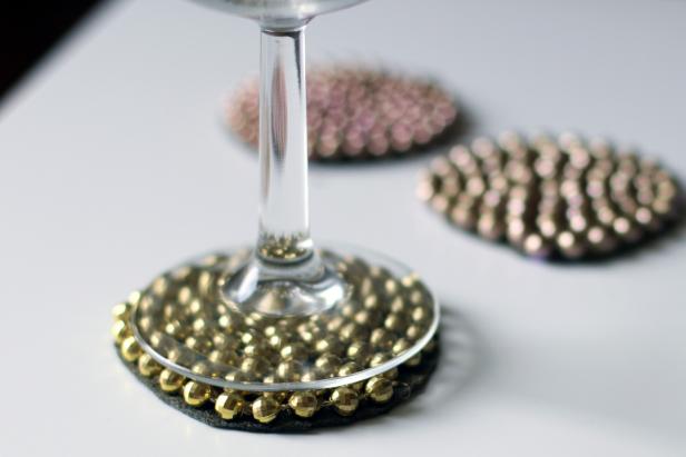 DIY Beaded Coasters beaded coasters