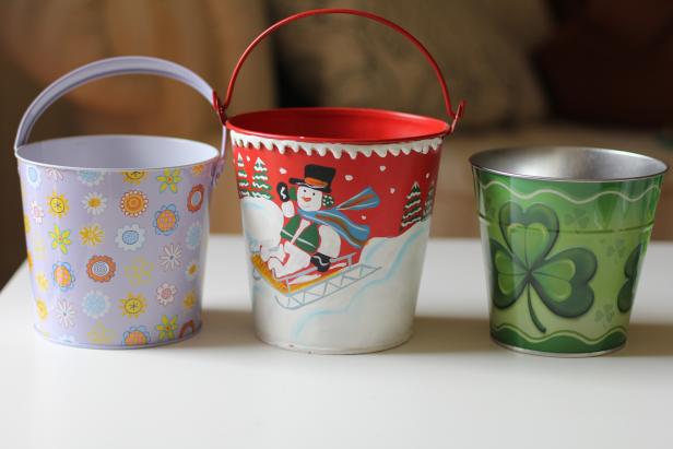 Holiday Pails decorative hooliday pails