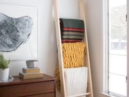 Cozy + Stylish: Build a Wooden Blanket Ladder
