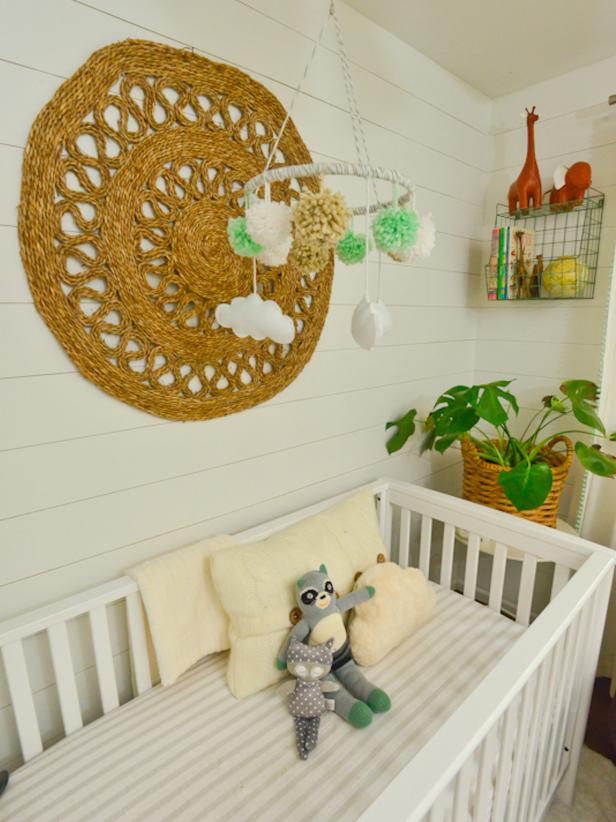 Woven Mat In Whimsical Nursery Woven Mat In Whimsical Nursery