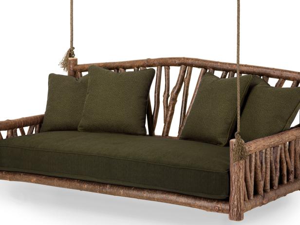 Rustic Wood Hanging Bed Rustic Wood Hanging Bed