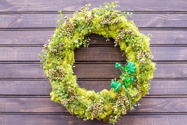 Spring Wreath St. Patrick's Day green wreath