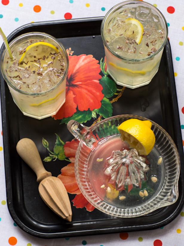 Floral Tray with Lavender Lemonade Floral Tray with Lavender Lemonade