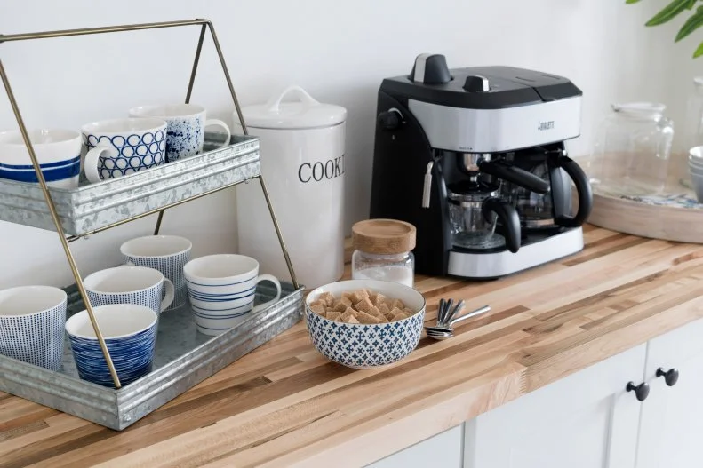 Countertop Coffee and Snack Station