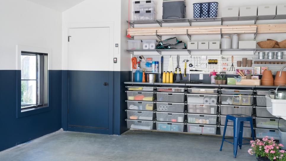 Garage With Organization System