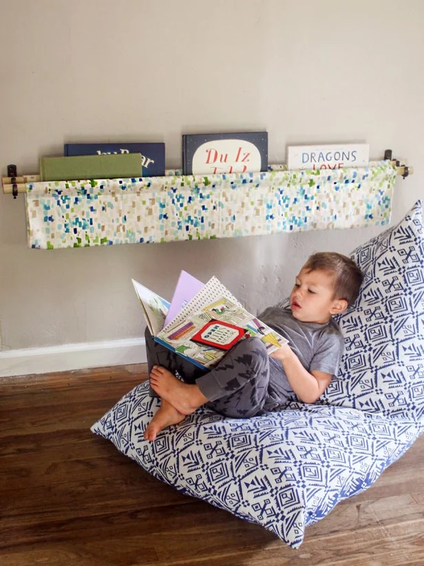 Fabric Book Sling With Kids' Books Fabric Book Sling