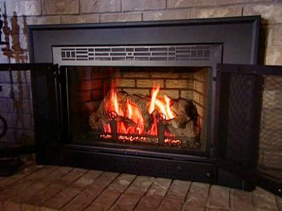 Converting a wood fireplace to gas can add warmth and value to your home.