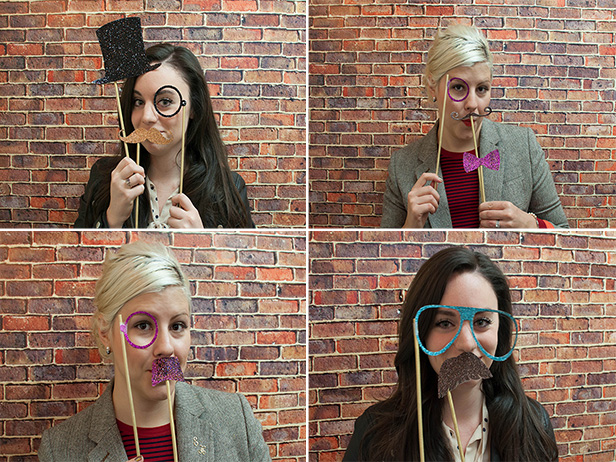 moustache photo booth props