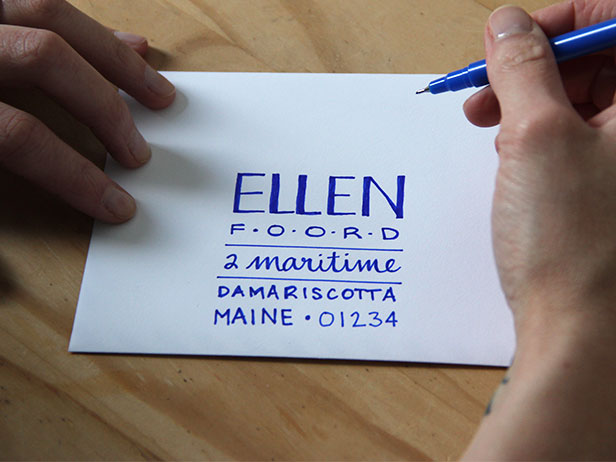 How To Hand Letter An Envelope Diy Network Blog Made Remade Diy