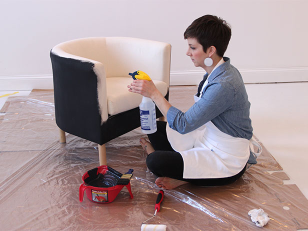 How To Paint A Fabric Chair How Tos Diy