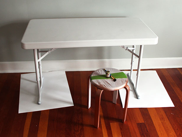 Upcycle a Plastic Folding Desk Into a Chic Desk | how-tos | DIY