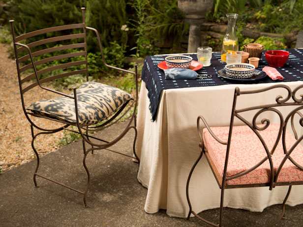 Fitted Tablecloth For A Folding Table, Make A Patio Table Cover