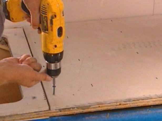screw backer board into plywood