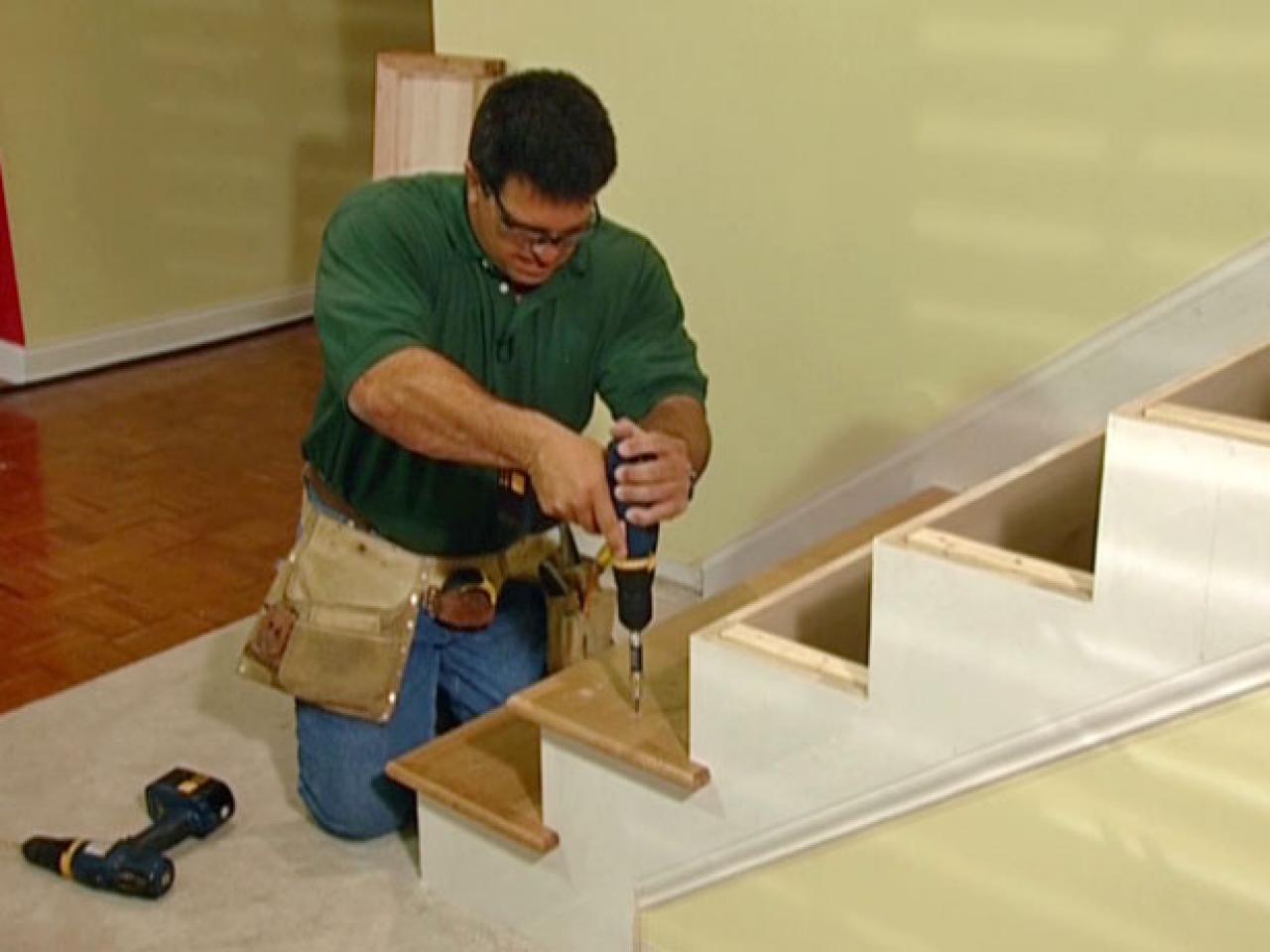 How to Install New Stair Treads and Railings howtos DIY