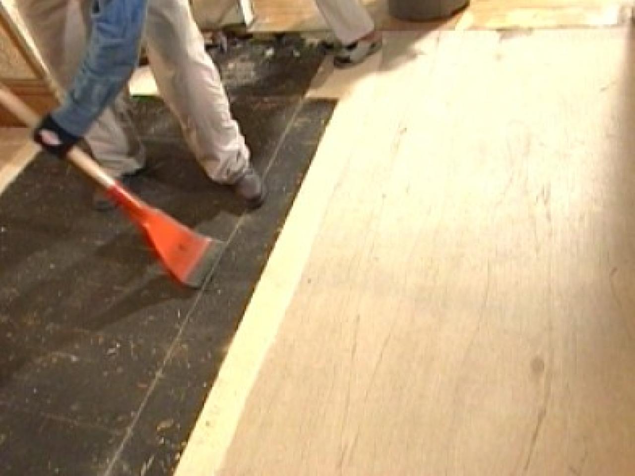 How to Replace Underlayment in a Kitchen | how-tos | DIY