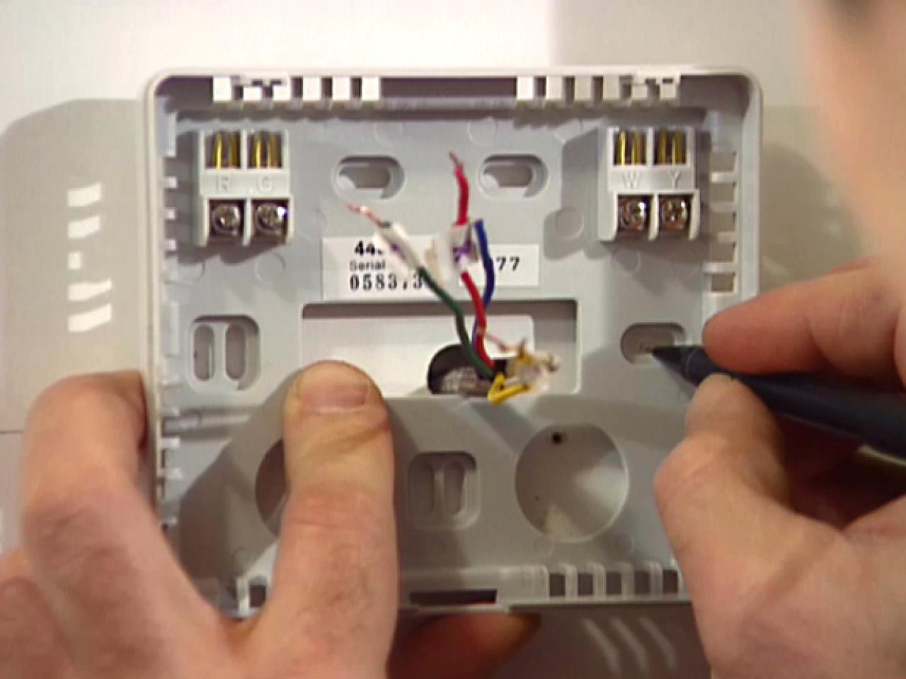 Install a New Thermostat | how-tos | DIY rv furnace thermostat wiring diagram 