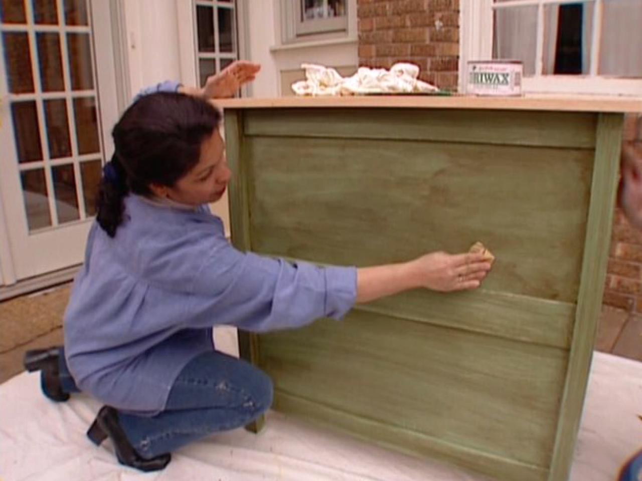 How To Antique A Cabinet How Tos Diy