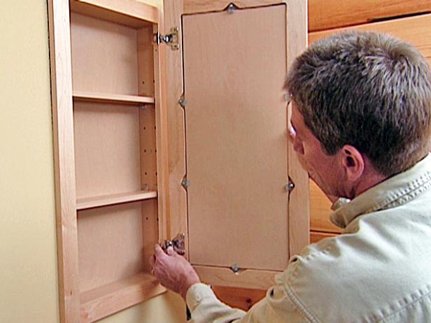 how to attach a pre-fabricated medicine cabinet | how-tos | diy