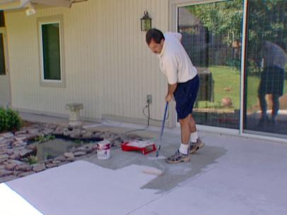 How To Stain Concrete How Tos Diy