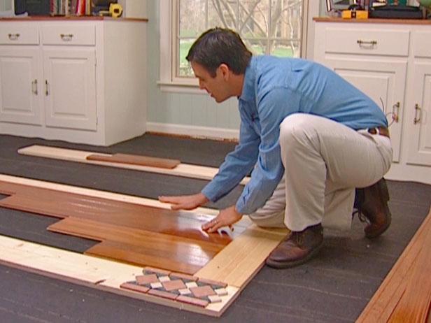 How To Install A Mixed Media Floor, Replace Hardwood Floor With Tile