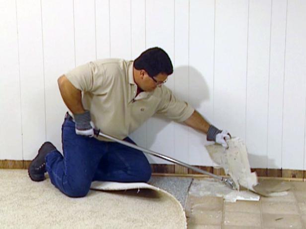 How To Remove And Add Vinyl Flooring, How To Remove Glued Vinyl Floor Tiles