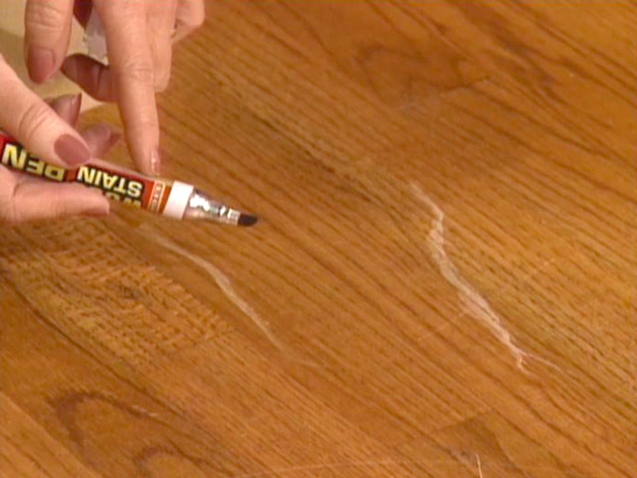 How To Touch Up Wood Floors Tos Diy, How To Remove Scuff Marks Off Vinyl Flooring