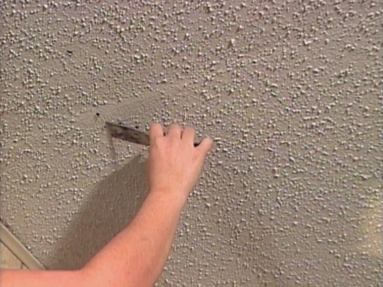 How to Repair a Textured Ceiling  how-tos  DIY