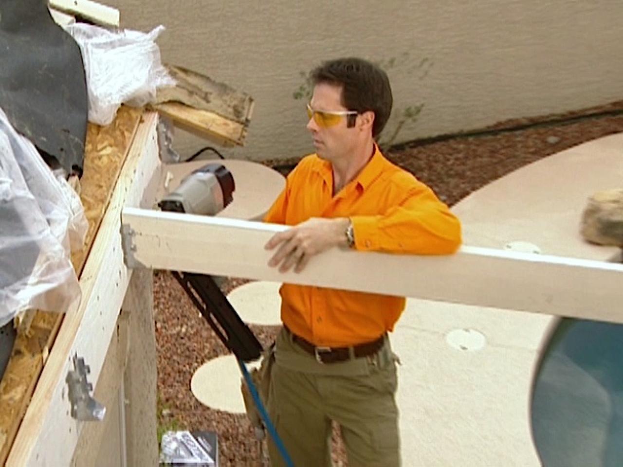 Create Rafters For A Patio Roof How Tos Diy - How To Put Roof On Patio