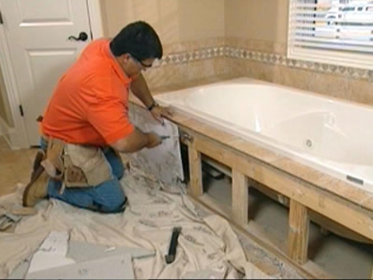 Claw Foot Tub Installation Surround Demolition How Tos DIY
