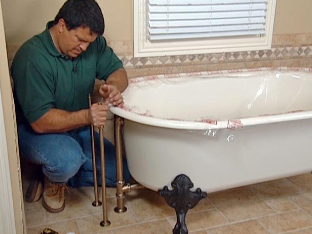 clawfoot tub installation