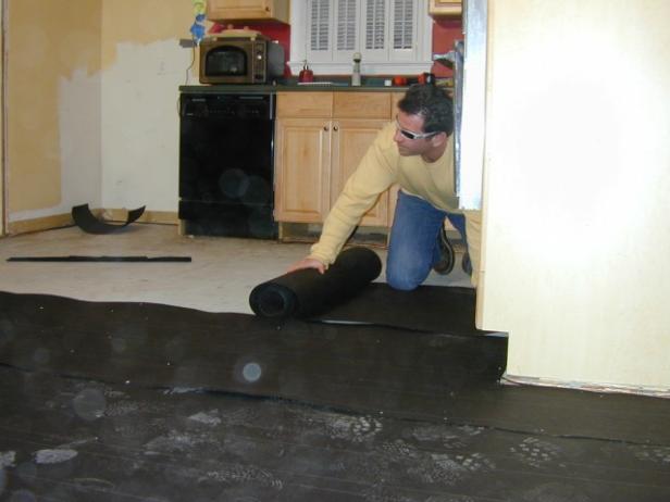 Install A Base For Concrete Floor, Felt Paper Under Hardwood Flooring