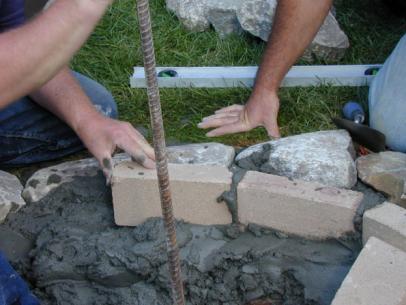 How To Set Stones For A Fire Pit, Fire Pit Mortar