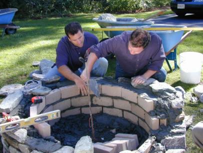 How To Set Capstones For A Fire Pit How Tos Diy