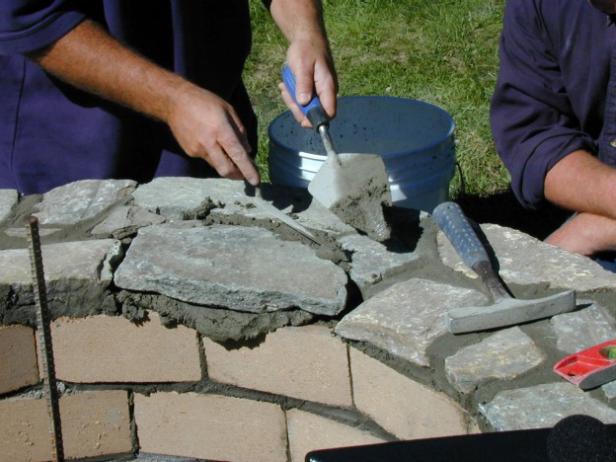 How To Set Capstones For A Fire Pit How Tos Diy