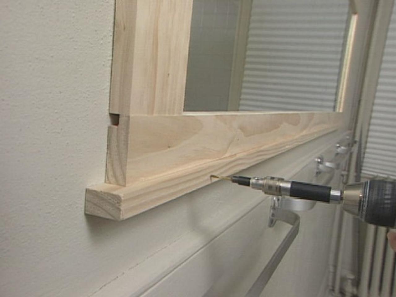 How To Frame A Bathroom Mirror How Tos DIY