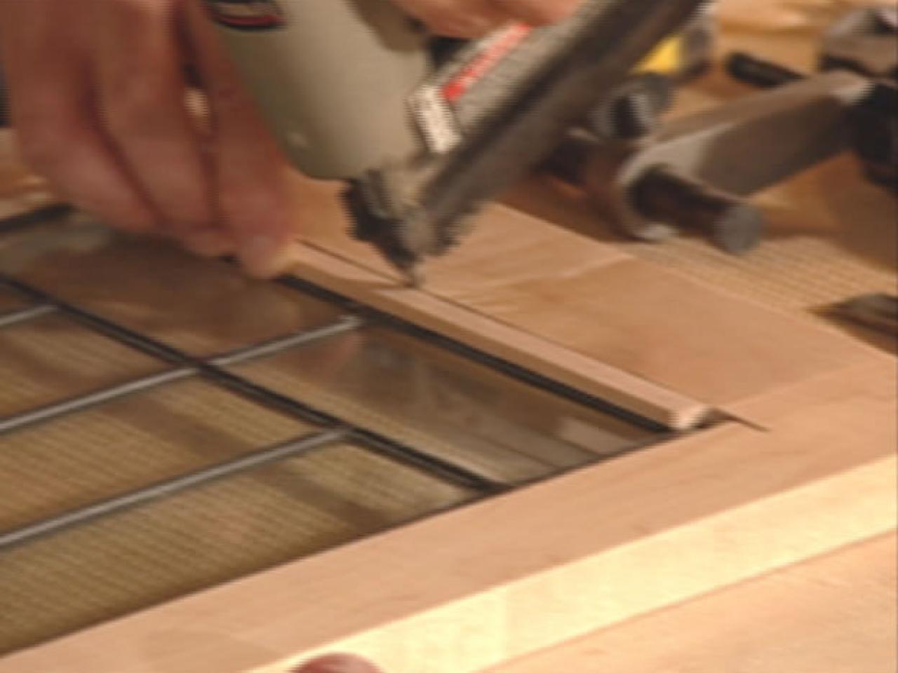 How To Add Antique Leaded Glass To Cabinet Doors How Tos Diy