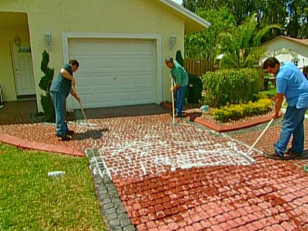 How To Cobblestone The Driveway-Step 7: Grout Cobble