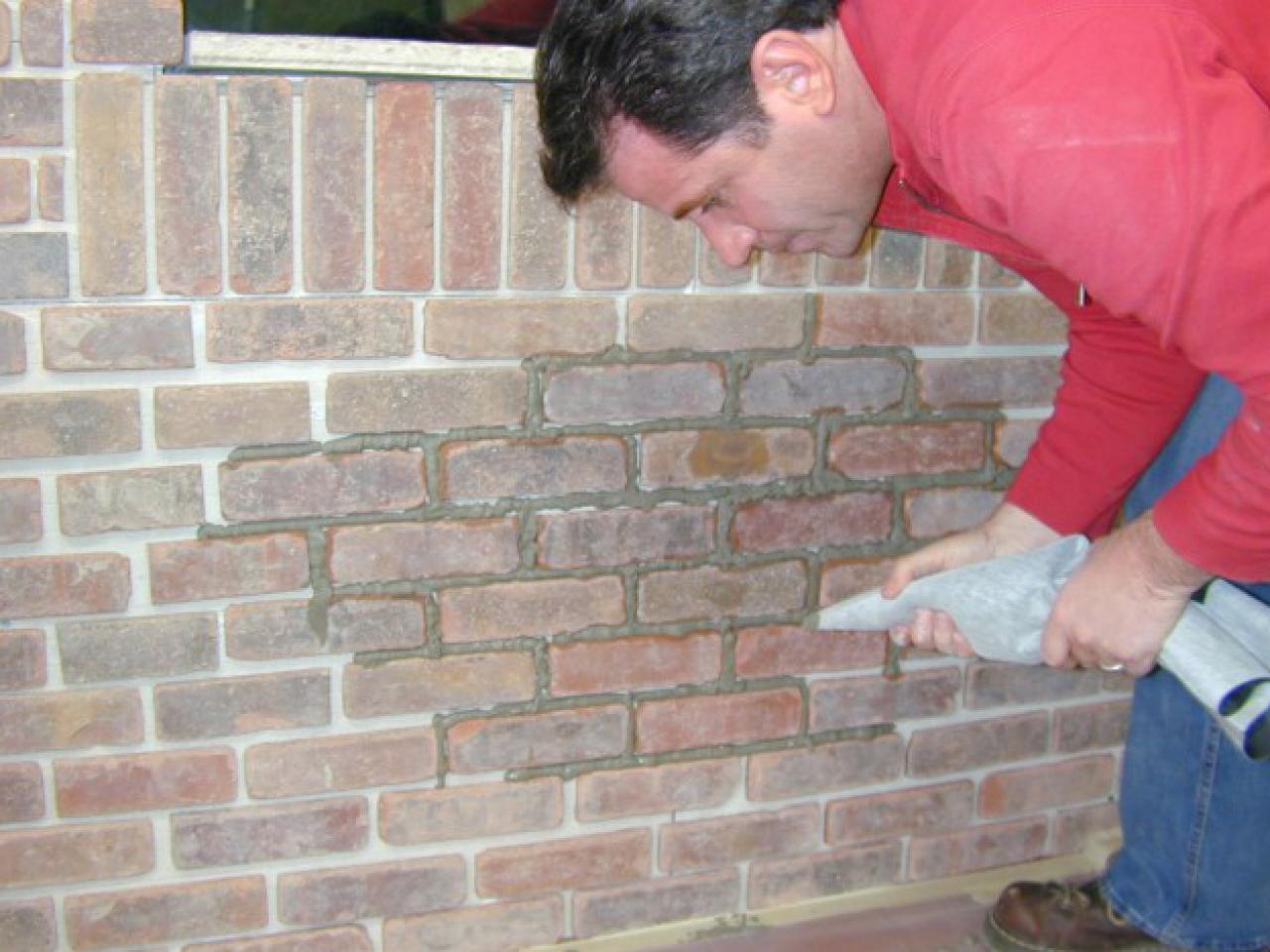 How To Grout Interior Brick Veneer How Tos Diy