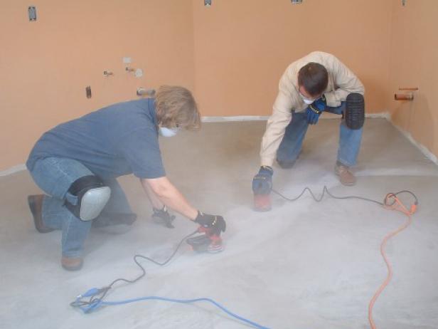How To Install Vinyl Tile Flooring, Vinyl Tile Over Concrete Basement Floor